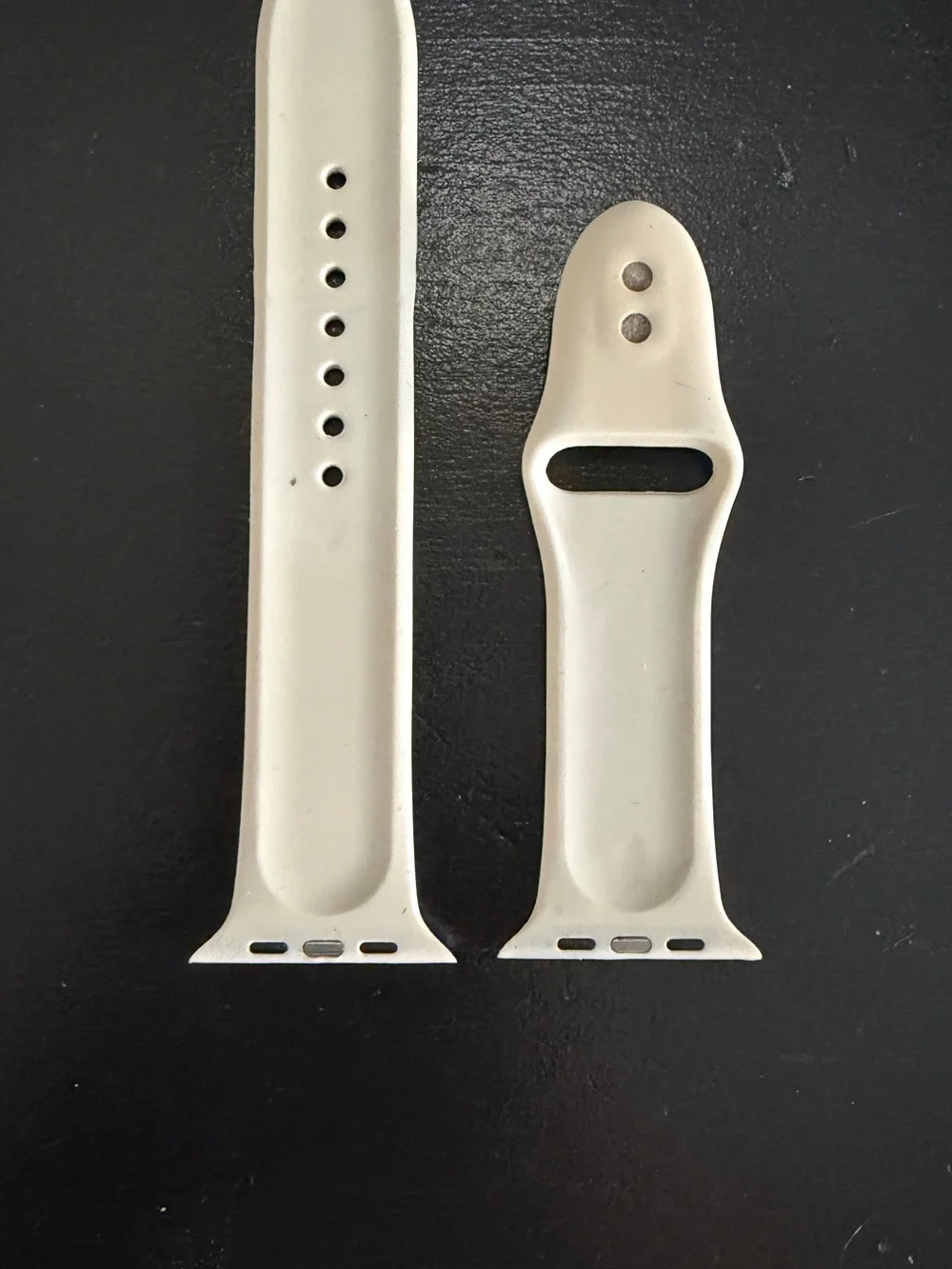 45MM White Silicone Apple Smartwatch Replacement Band